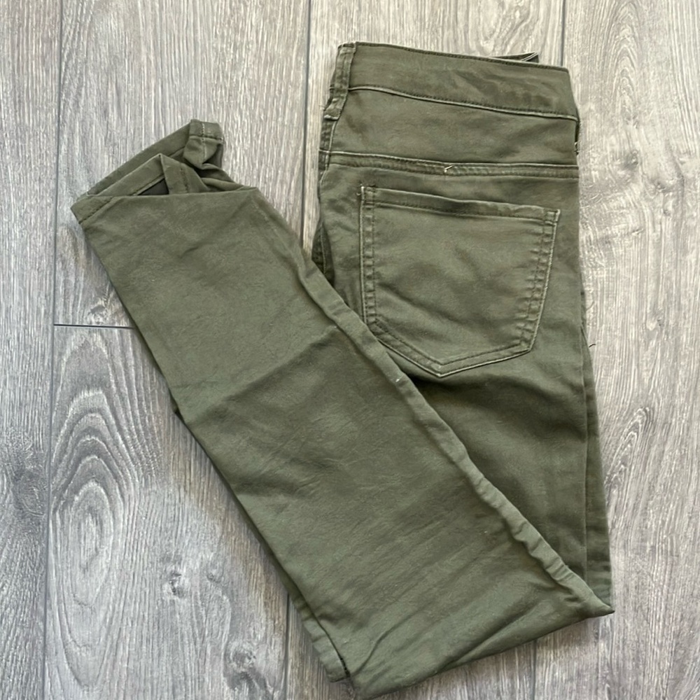 Olive Green Skinny Jeans